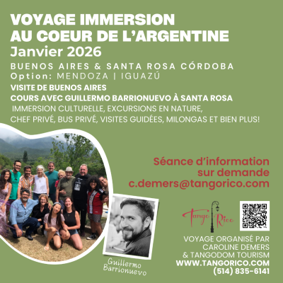 Voyage immersion tango, culture et nature Argentine 2026 